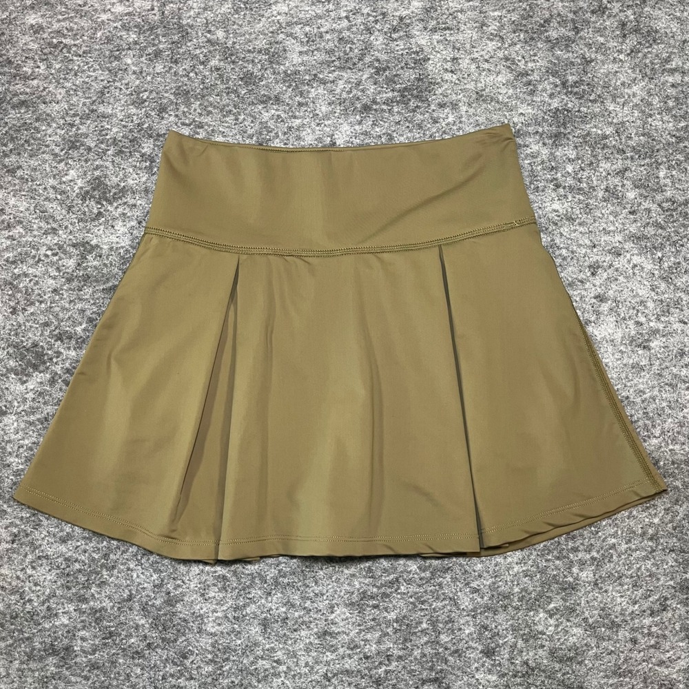 Olive Green Athletic Skort Women XS Pleated Tennis Golf Pickleball Preppy Gym